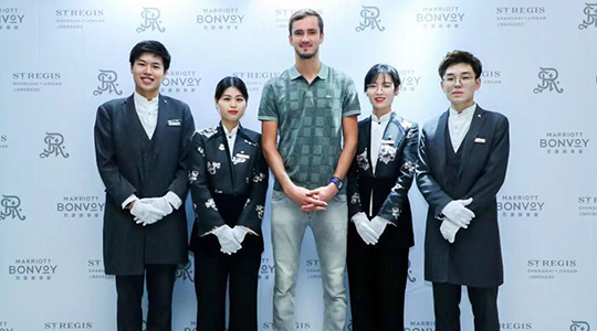 宝矿旗下上海静安瑞吉酒店助航上海网球大师赛冠军